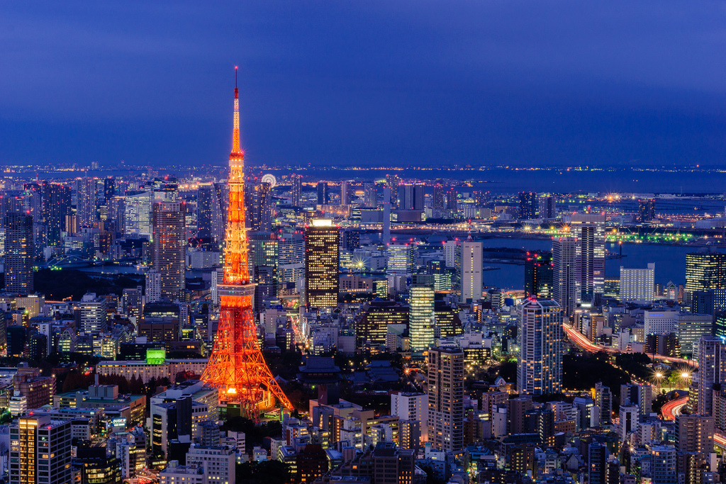 Tokyo Tower and Roppongi Hills